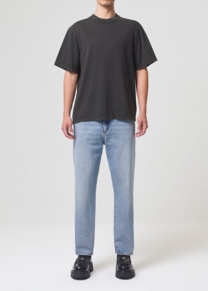 Agolde Asha Mock Neck Tee Fracture | LQF345092