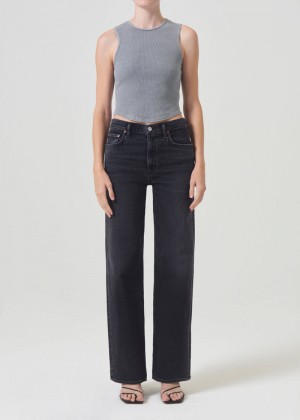 Agolde Harper Straight Jean (Stretch) Hush | AUK418953