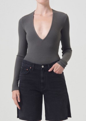 Agolde Zena Bodysuit Tyre | ZRH583910