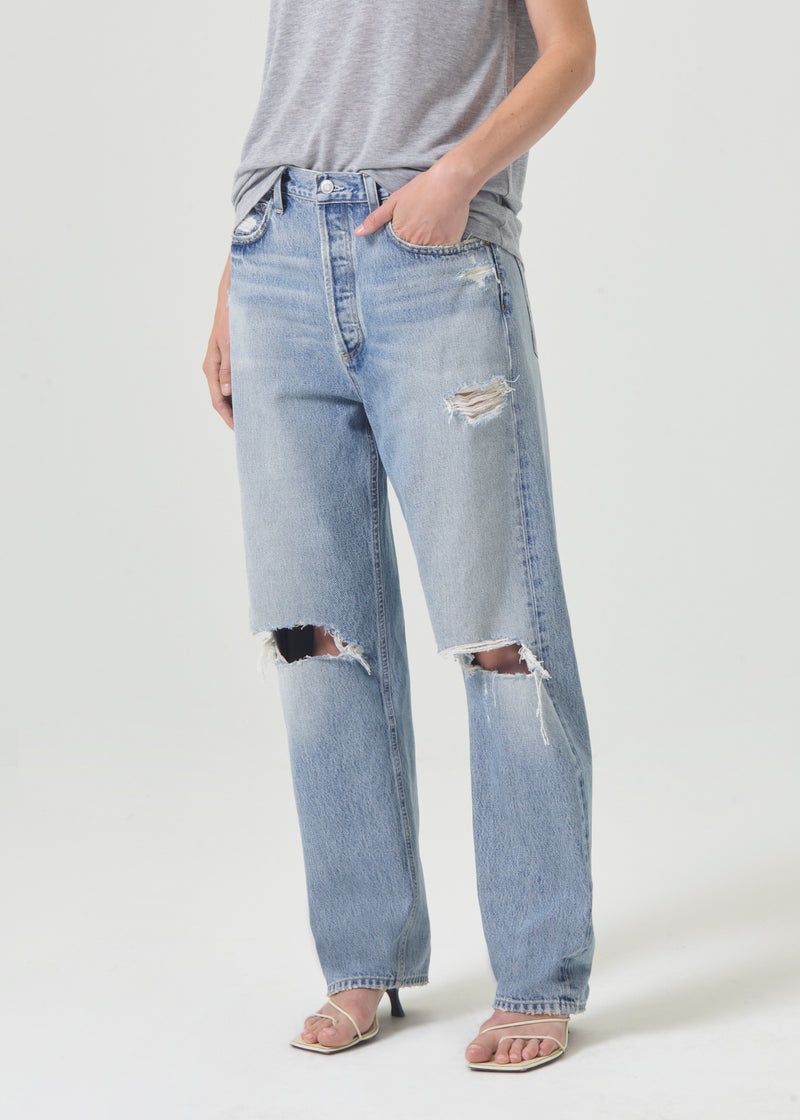 Agolde 90's Mid Rise Straight Threadbare | AIV871506