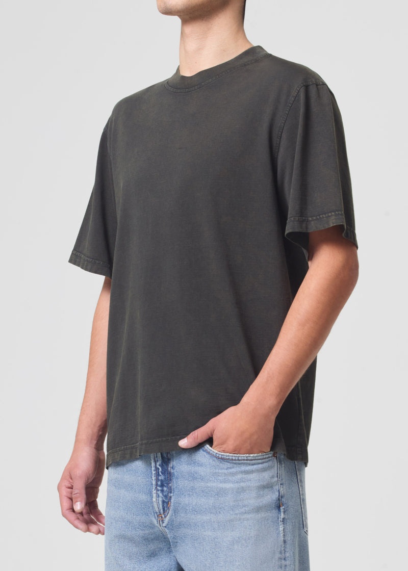 Agolde Asha Mock Neck Tee Fracture | LQF345092