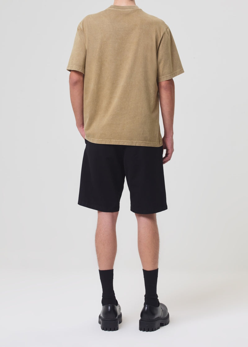 Agolde Asha Mock Neck Tee Wheat | ERN190723