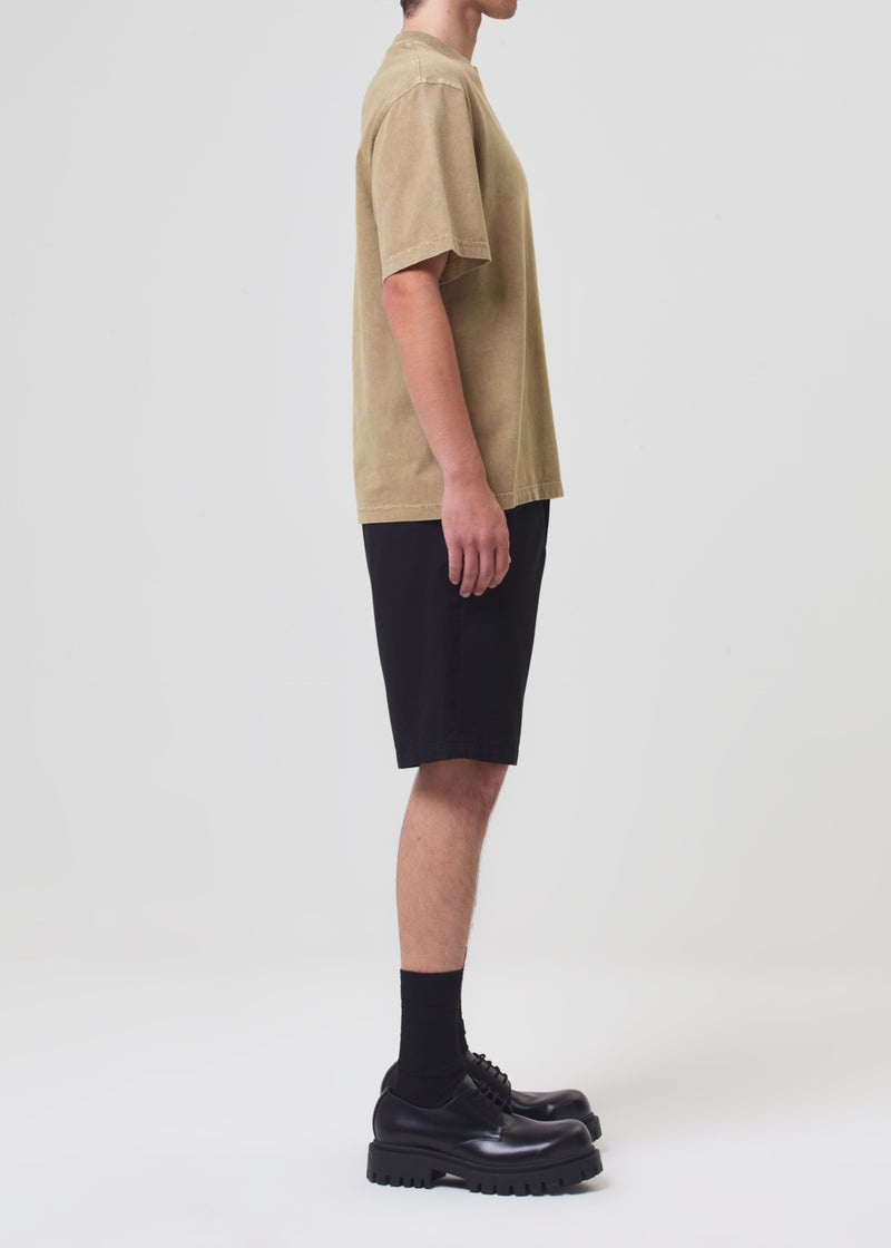 Agolde Asha Mock Neck Tee Wheat | ERN190723