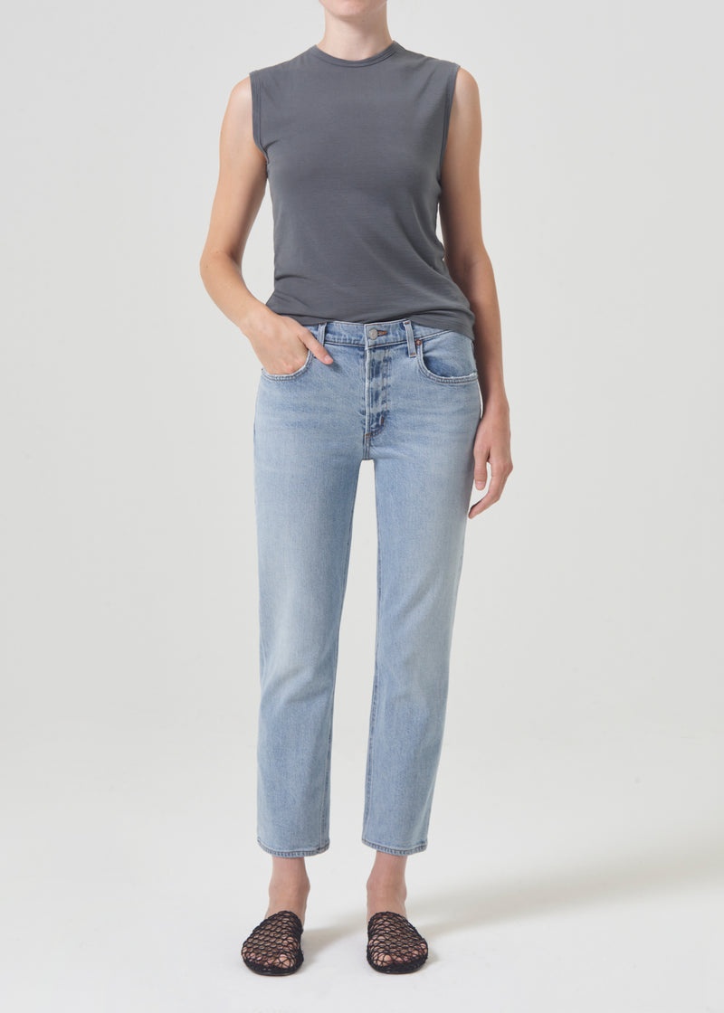 Agolde Kye Mid Rise Straight Crop (STRETCH) Diversion | UZC895213