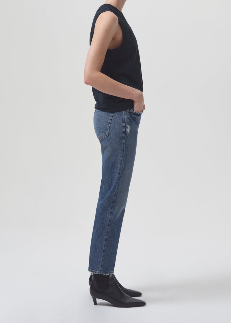 Agolde Kye Mid Rise Straight Crop (STRETCH) Notion | UIP219035