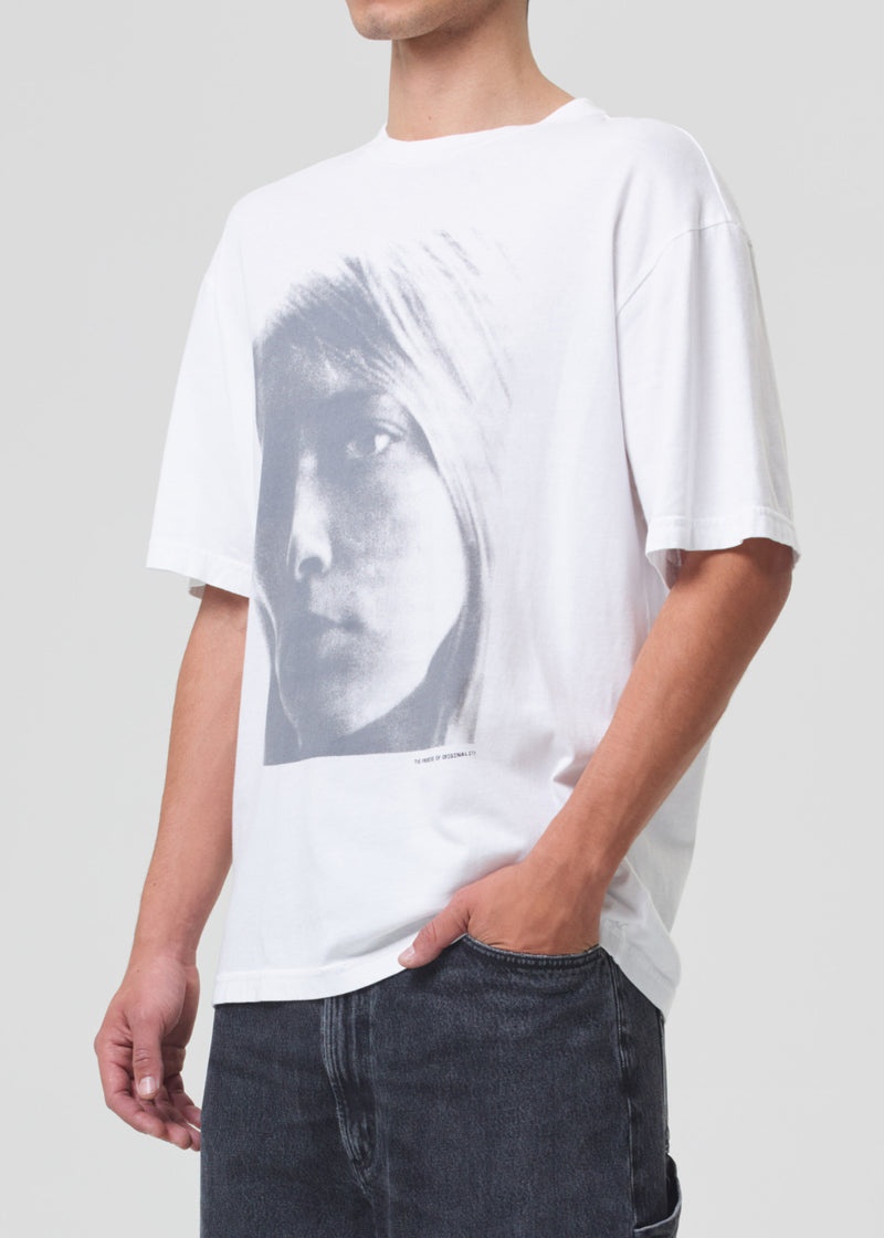 Agolde Sumner Tee (Kim) White Metal | OCQ845791